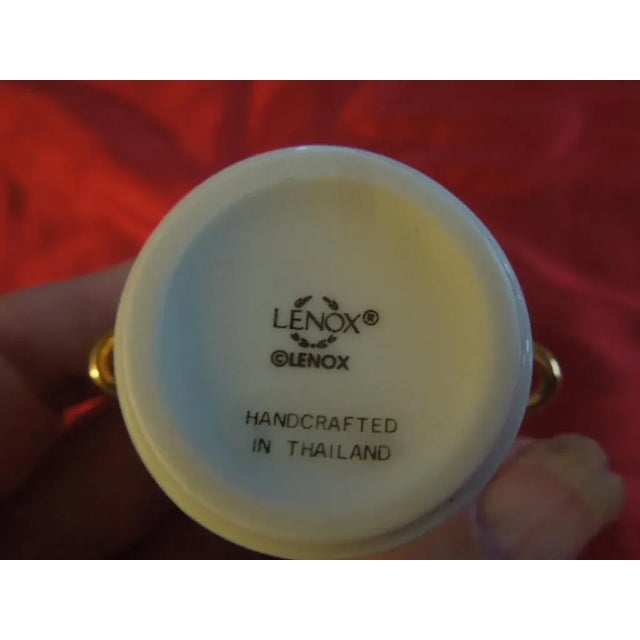 Lenox Lenox Millenium Christmas Porcelain Ornament Champagne Bucket Celebrate 2000 For Sale - Image 4 of 4