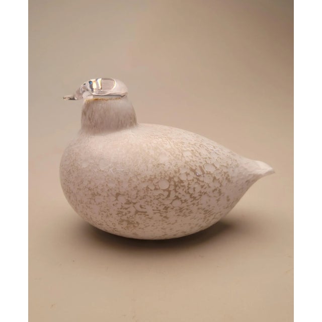 Iittala Late 20th Century Hand Blown Art Glass Bird Sculpture For Sale - Image 4 of 11