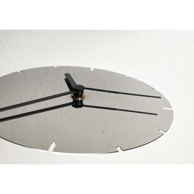 Postmodern German Chrome Wall Clock from Junghans, 1980s For Sale - Image 12 of 18