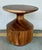 Stylish Mid-Century Modern Style Solid Suar Wood Accent Table, showroom floor sample