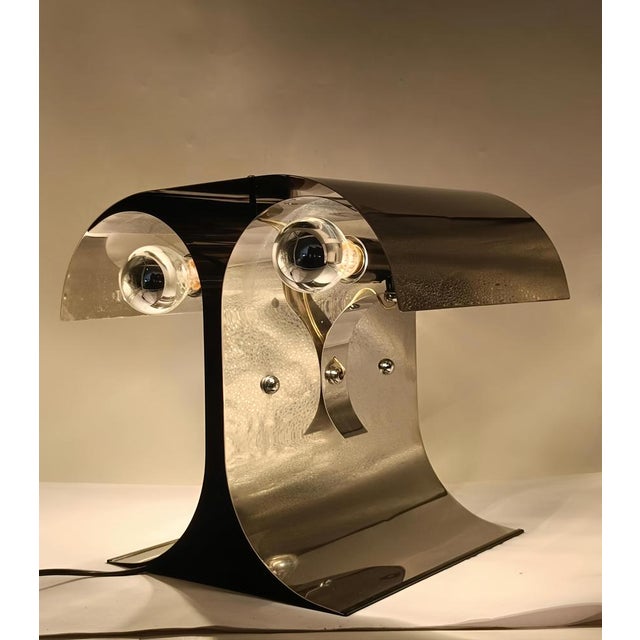 1970s Space Age Wooly Table Lamp by Goffredo Reggiani for Reggiani, Italy, 1970s For Sale - Image 5 of 7