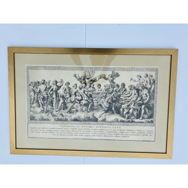 This engraving is dated 1693 The engraver is Nicholas Dorigny The title is “The Marriage of Cupid & Pysche” after a...