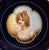 Victorian Antique Vienna Style Cobalt Blue Porcelain Cabinet Portrait Plate Hand Painted For Sale - Image 3 of 13