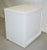 Italian 1970s pair of white lacquered side tables or nightstands from a Milanese house in San Siro, made in Italy,...