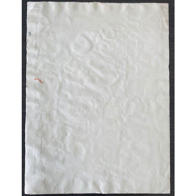 Green Harry Sternberg, Modernist Rabbi In Synagogue Judaica Watercolor Harry Sternberg For Sale - Image 8 of 9