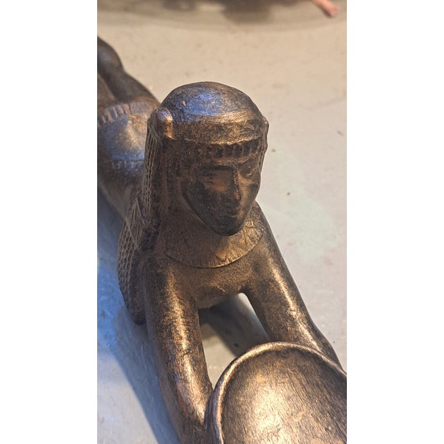 Art Deco 1920s Art Deco Ronson Queen of the Nile Bronze Incense Burner For Sale - Image 3 of 6