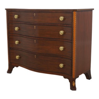 Baker Colonial Williamsburg #8805 Inlaid Mahogany Chest ~ Rare For Sale
