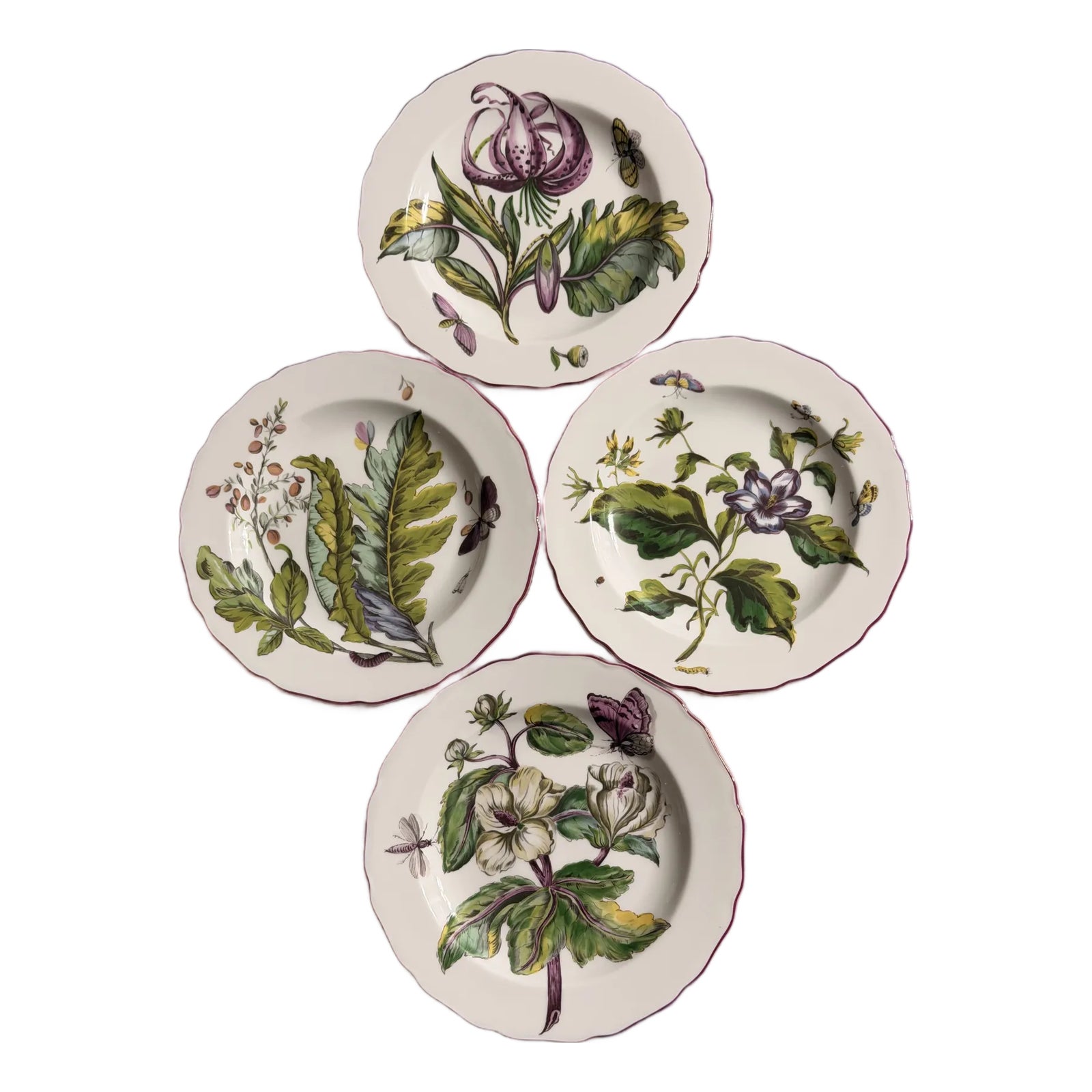 Chelsea Plates Botanical Design by Mottahedeh for Metropolitan Museum ...