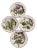 Chelsea Plates Botanical Design by Mottahedeh for Metropolitan Museum of Art - Set of 4 For Sale