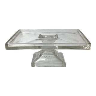 Antique Clark's Teaberry Gum Pressed-Glass Stand for Candy Store Display Advertising For Sale