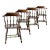 Vintage Richardson Brothers Company Oak Dining Chairs Set of 4 For Sale