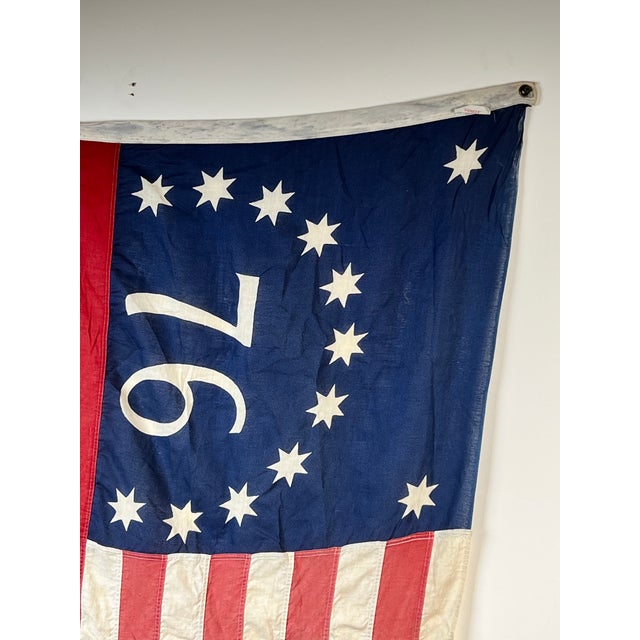 American Vintage Valley Forge “76” Bennington American Flag, Bicentennial Era C. 1976 For Sale - Image 3 of 9