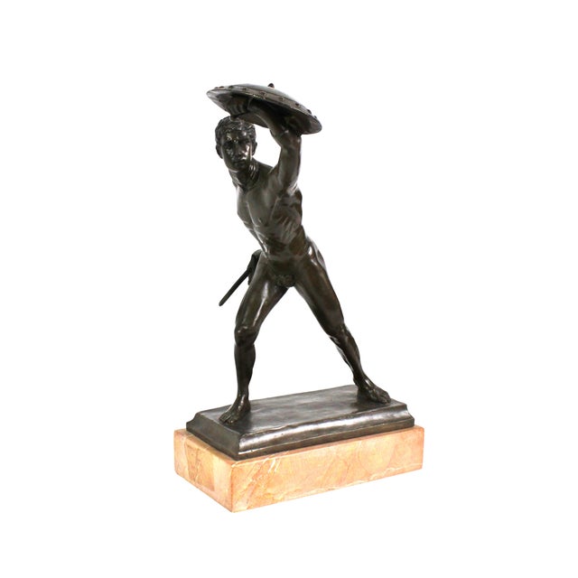 Antique 19th Century Bronze Sculpture of Soldier by Jean Dider Debut For Sale - Image 4 of 10