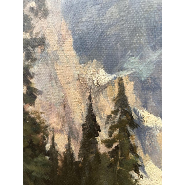 Blue Max Pistorius, Karersee, Dolomites, 1939, Oil on Canvas For Sale - Image 8 of 16