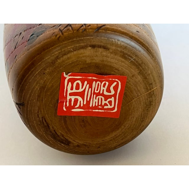 Vintage Sosaku Kokeshi Wood Doll For Sale - Image 11 of 12