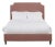 Reagan Full/Double Bedframe, Blush Velvet For Sale