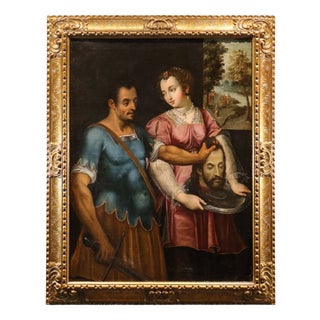 Bernardino Campi, Salome with the Head of Battista Campi, 1580, Oil on Canvas For Sale