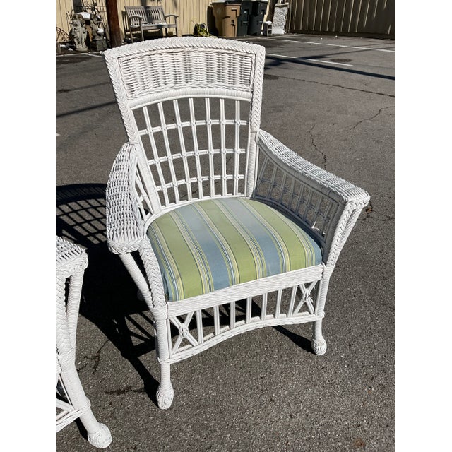 Everyone needs a set of adorable wicker chairs. These chairs are perfect for your screened in porch or sunroom, your...