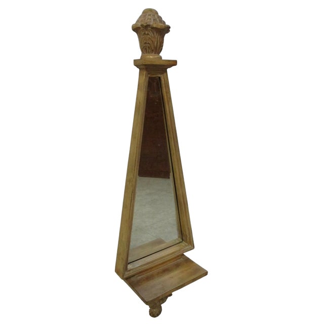 Ethan Allen gold French regency Hanging Wall Mirror Shelf For Sale In Philadelphia - Image 6 of 9