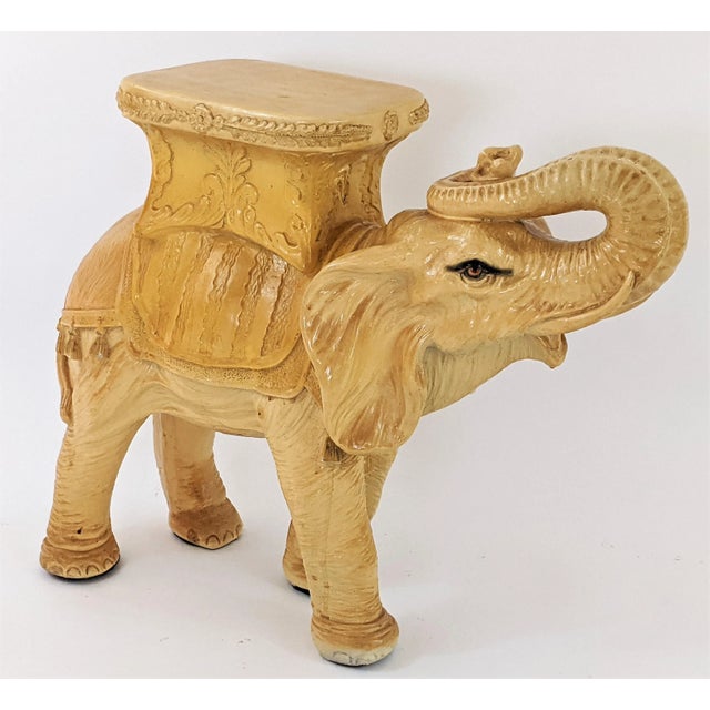 Marwal Ind. Inc. Marwal Elephant Sculture Stool or Table For Sale - Image 4 of 13