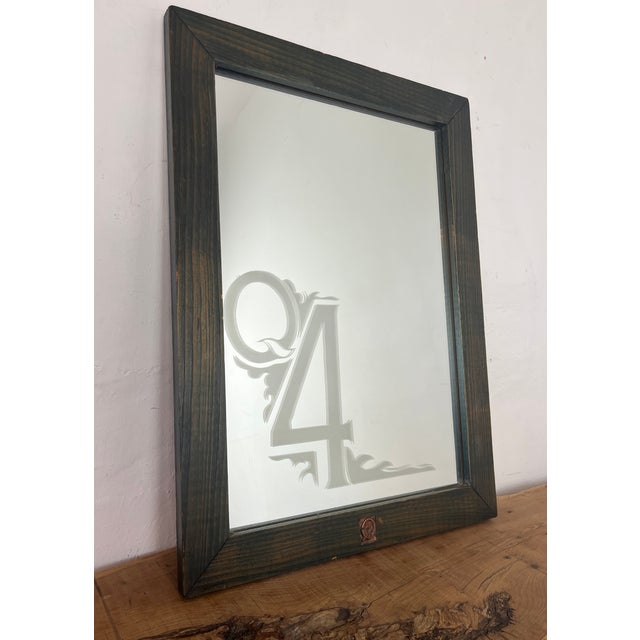 Wood Vintage Mirror, 1960s For Sale - Image 7 of 10