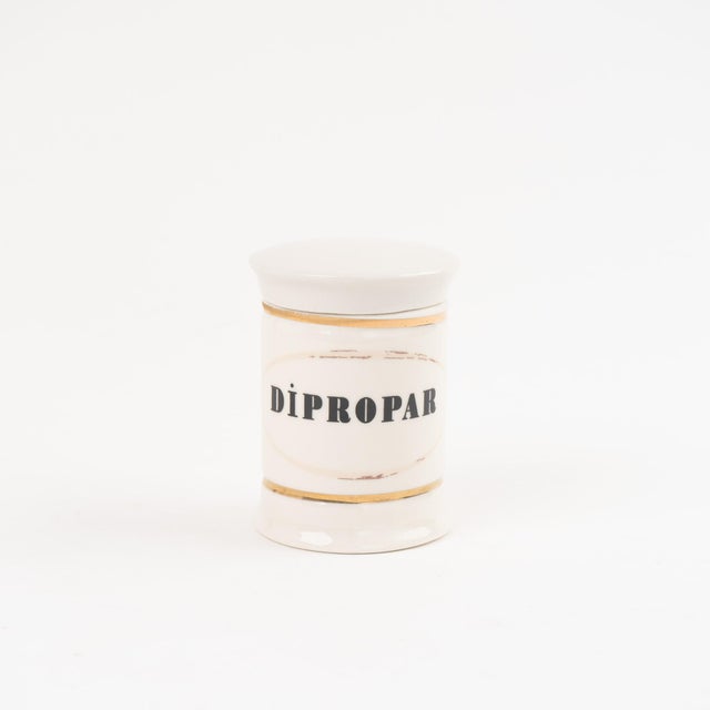 Ceramic Antique-Style Small Ceramic Apothecary Jars - Set of 8 For Sale - Image 7 of 12