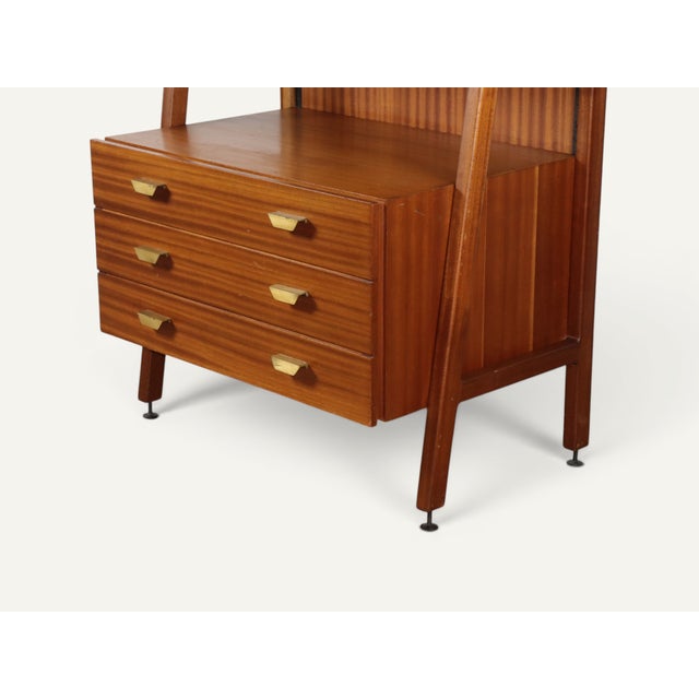 Vintage Italian Wood Bookcase, 1960s For Sale - Image 17 of 18