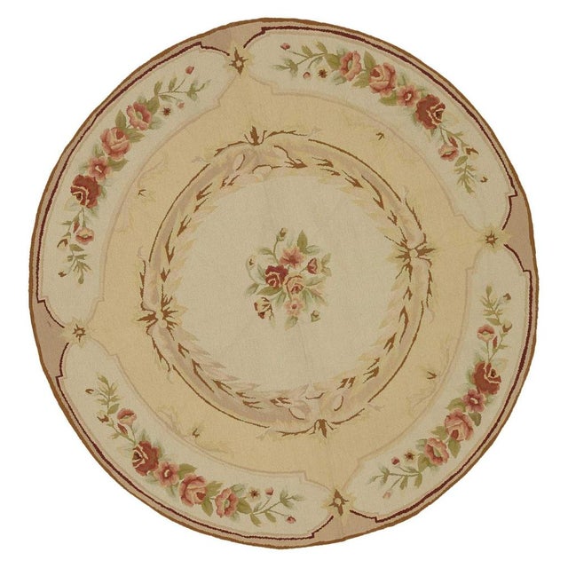 Textile Vintage Needlepoint Kilim Rug For Sale - Image 7 of 7