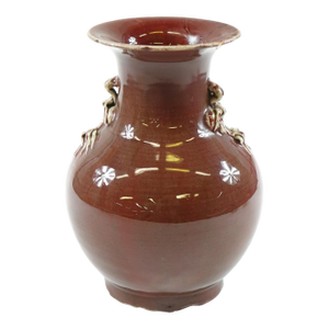Antique Chinese Oxe Blood Porcelain Vase