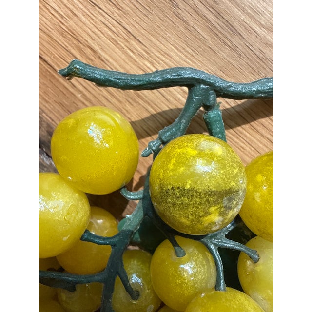 1960s Mid-Century Modern Italian Yellow Alabaster Grape Cluster For Sale - Image 9 of 9