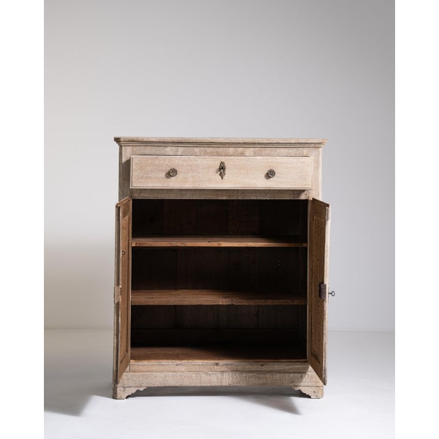 19th Century Oak Buffet With Brass Accents For Sale - Image 17 of 18