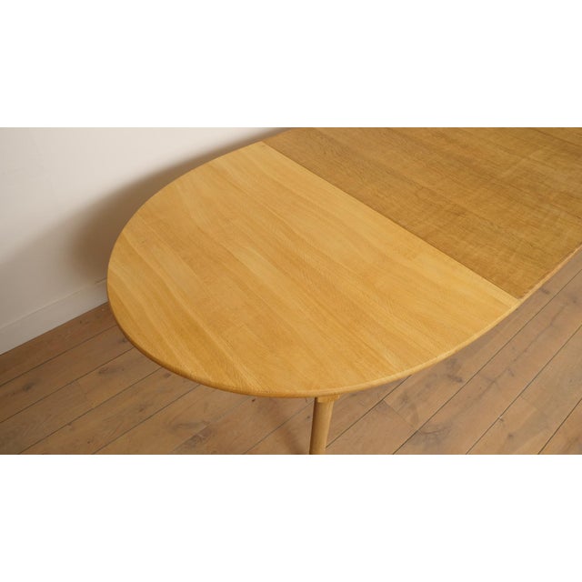Vintage Oval Extendable Dining Table in Oak, 1960s For Sale - Image 16 of 18