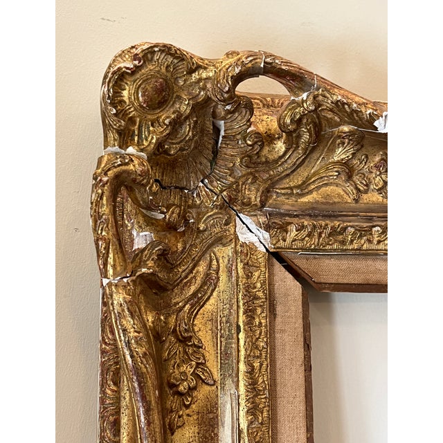 Wood 1940s French Gilded Louis XV Style Cast Frame, Les Cadres Gault, Paris For Sale - Image 7 of 11