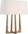 Modern Ian K. Fowler by Visual Comfort Signature Scala Hand-Forged Bedside Lamp in Gilded Iron with Linen Shade For Sale - Image 3 of 3