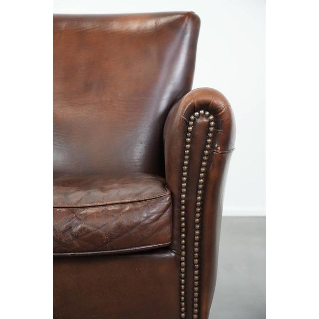Vintage Armchair in Sheepskin For Sale - Image 9 of 16