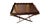 Mahogany tray table that unfolds to 89" in length. The table made by Baker Furniture in the 1950's is called the "Party...