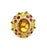 Baroque Bochic Vintage 7ct Lemon Citrine Multi-Gem & Diamond Cocktail Ring in 18K Gold For Sale - Image 3 of 9