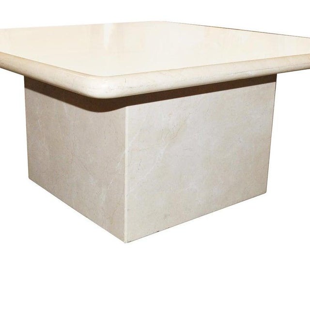 Crema Marfil Marble Occasional Table Made in Spain For Sale In Houston - Image 6 of 7