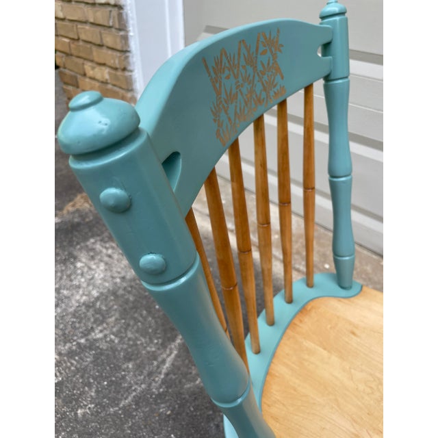 Mid 20th Century Mid-Century, Maple Windsor Chair For Sale In Atlanta - Image 6 of 13