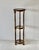 Wood Maitland Smith Style Vintage Hollywood Regency Gilded Metal Wood Smoked Glass Three Tiered Plant Stand For Sale - Image 7 of 11