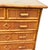 Brown 1900-1909 Aesthetic Movement Tortoise Bamboo & Grassmat 5 Drawer Tallboy Dresser For Sale - Image 8 of 10