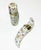 19th century small porcelain enameled scent perfume bottles Porcelain enameled bottles with floral decor The setting is...