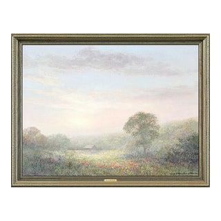 Mid 20th Century Landscape with House, Grant MacDonald For Sale