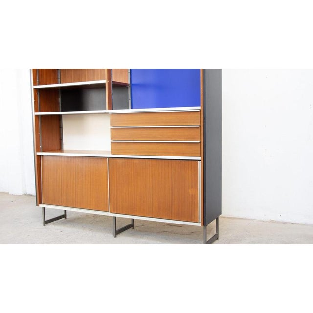 Mahogany Bookcase by Georges Frydman for EFA, 1960s For Sale - Image 4 of 9