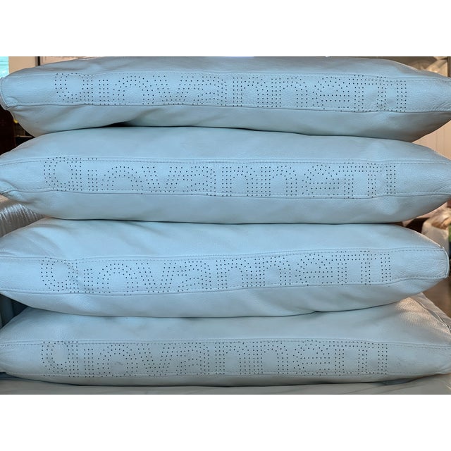 Giovannetti Collezioni "Friends Light" Modular Sofa - White Italian Leather For Sale - Image 9 of 11