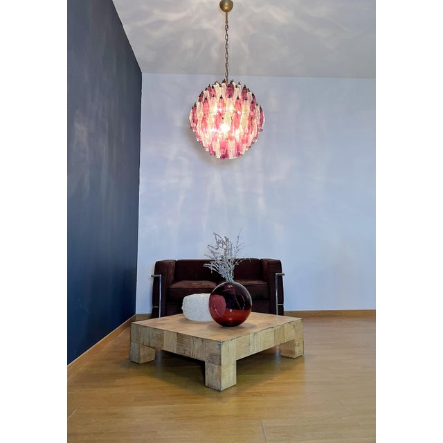 Vintage Spherical Murano Poliedri Chandelier, 1990s For Sale - Image 11 of 18