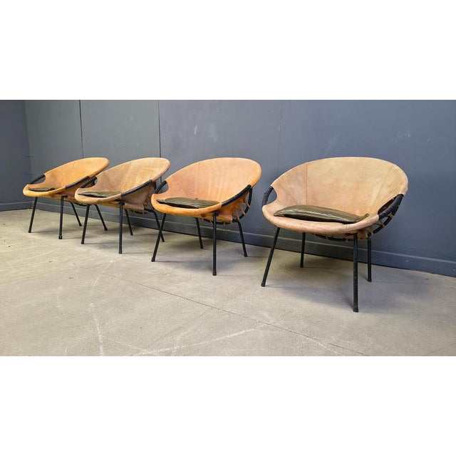 Vintage Balloon Chairs by Lush & Co, 1960s, Set of 4 For Sale - Image 14 of 18