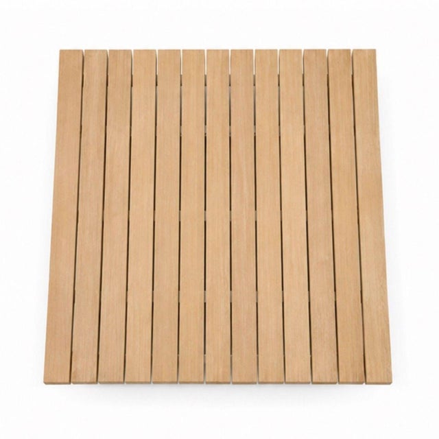 Modern Paola Lenti Sunset Modern Low Wood Slat Coffee Table For Sale - Image 3 of 4