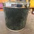 1970s Mid-Century Modern Metal and Green Moleskin Ice Bucket Glacette by Lidian For Sale - Image 6 of 9