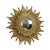 Gold Sun Mirror Two Levels Convex Mirror Sunburst, 1960s For Sale - Image 6 of 15